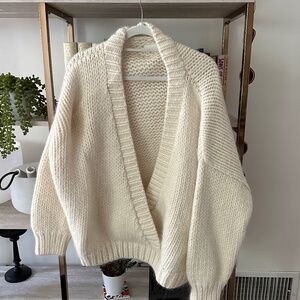 Mother Denim Genuine Alpaca Oversized Sweater